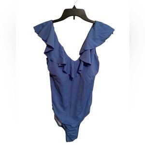 Blue Bal Harbour Ruffled Women's Swimsuit